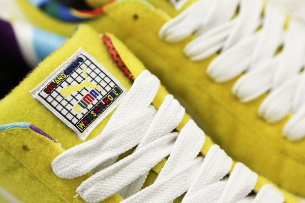 Chaussure Dee & Ricky x Puma Basket Vibrant Yellow (jaune) (4)