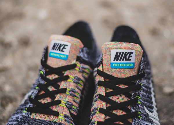 Nike Free RN Flyknit 'Oreo Multicolor'