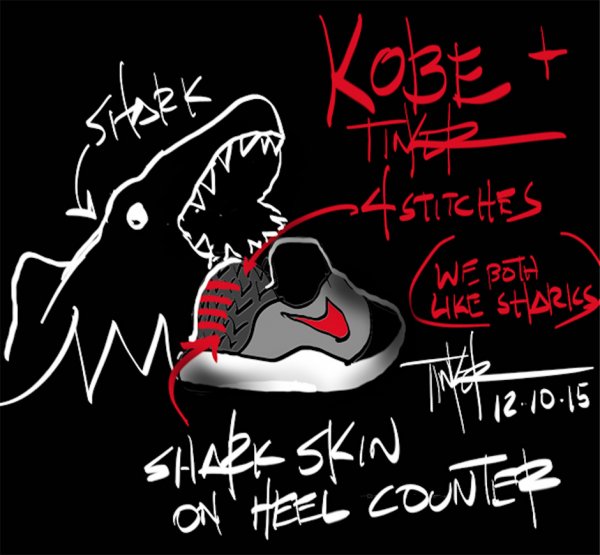 Chaussure Nike Kobe 11 Low x Air Jordan 3 Black Cement Grey (6)