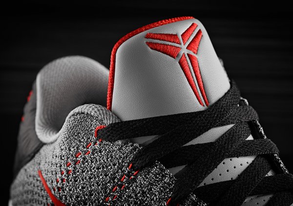 Chaussure Nike Kobe 11 Low x Air Jordan 3 Black Cement Grey (8)