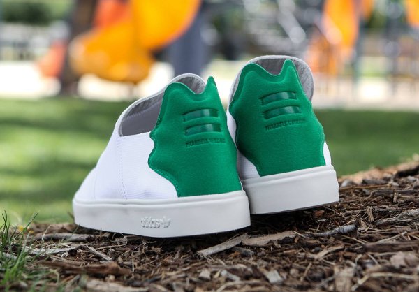 Chaussure Pharrell Williams x Adidas Consortium Elastic Lace Up White Green (3)