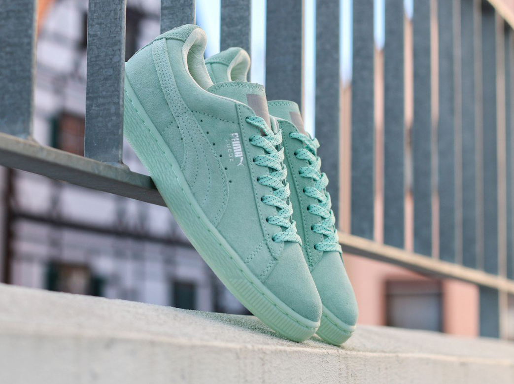 puma suede heart verte