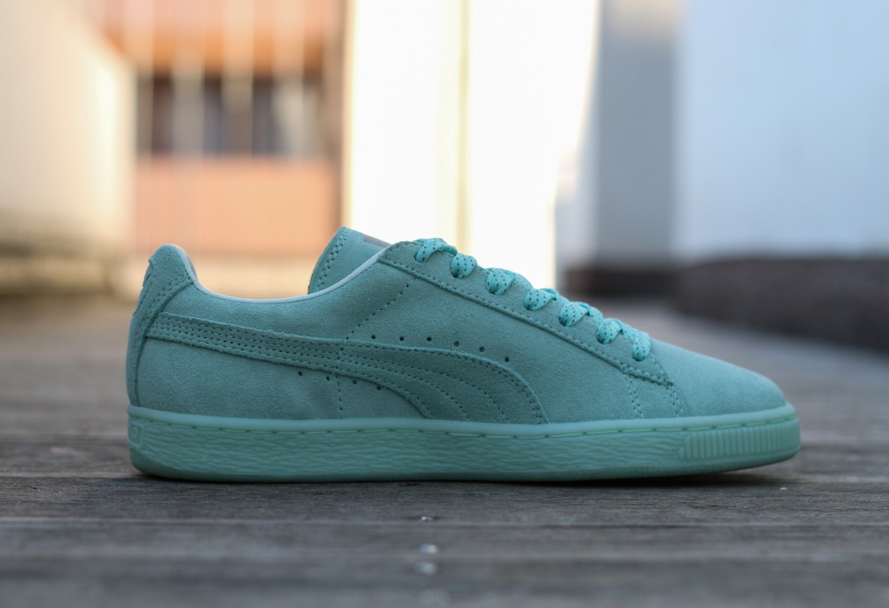 puma suede vert d'eau