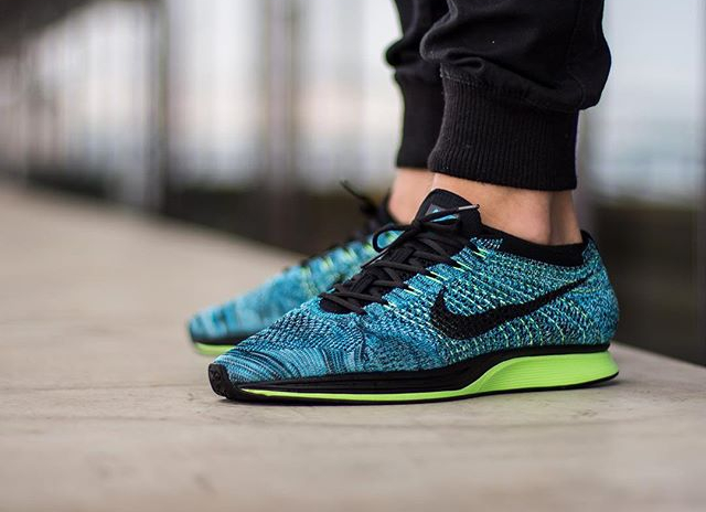 nike flyknit racer blue lagoon