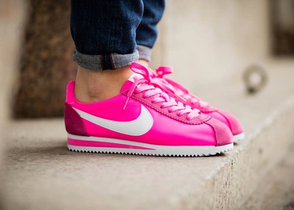 Nike Wmns Classic Cortez Nylon Pink Blast (rose)