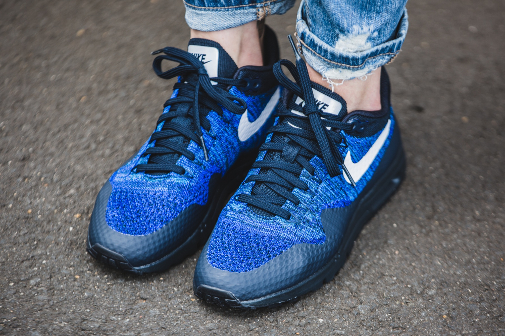 air max one flyknit bleu