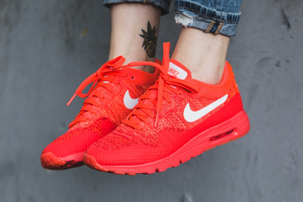 air max 1 ultra flyknit rouge blanc