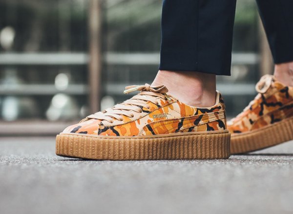 puma rihanna vert bordeau