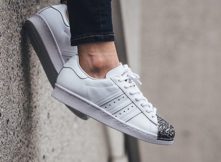 adidas originals superstar 80s women silver