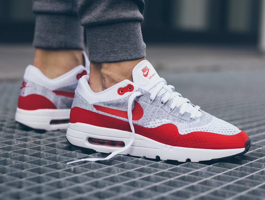 nike air max 1 blanc rouge