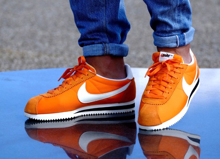 nike cortez nylon verte