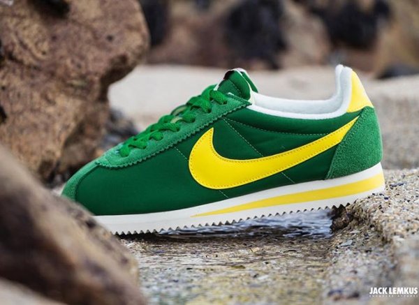 nike cortez nylon femme orange