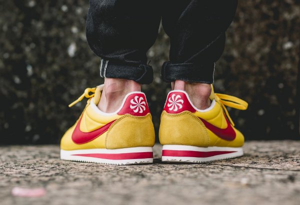 nike cortez nylon femme orange