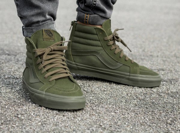 vans sk8 hi reissue green