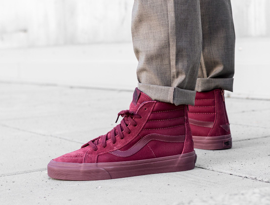 Vans on sale montant bordeaux
