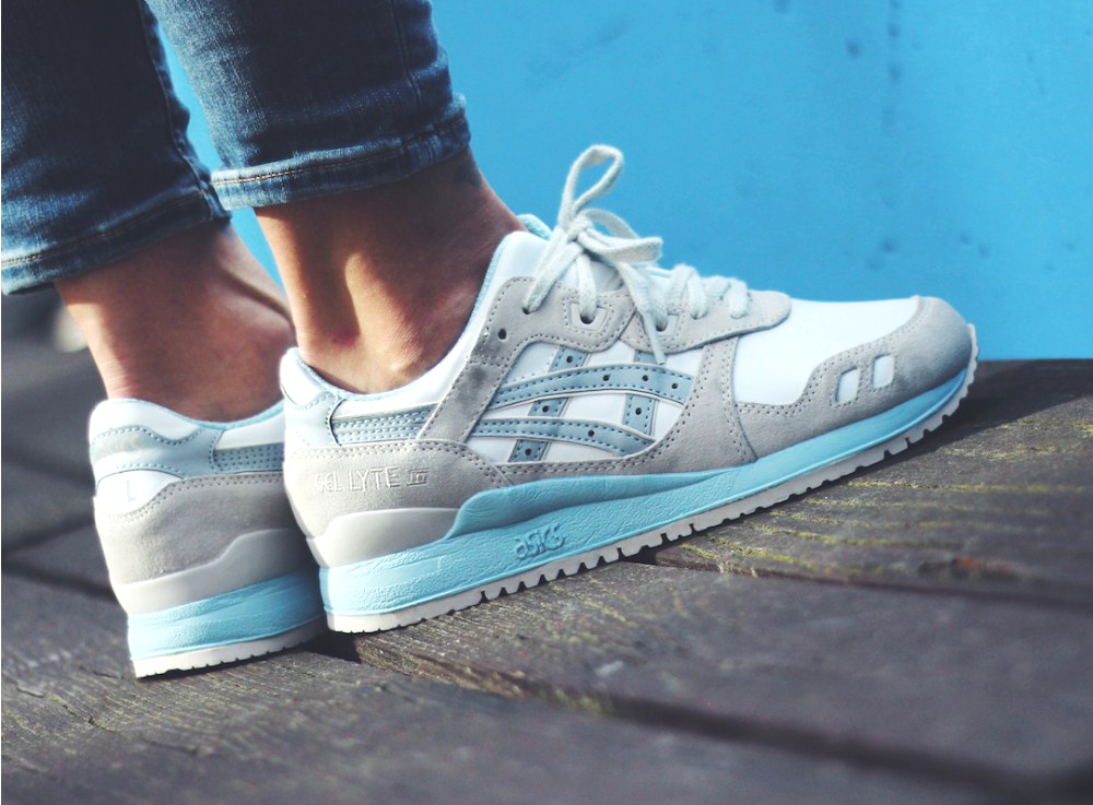 asics femme gel lyte 3 bleu