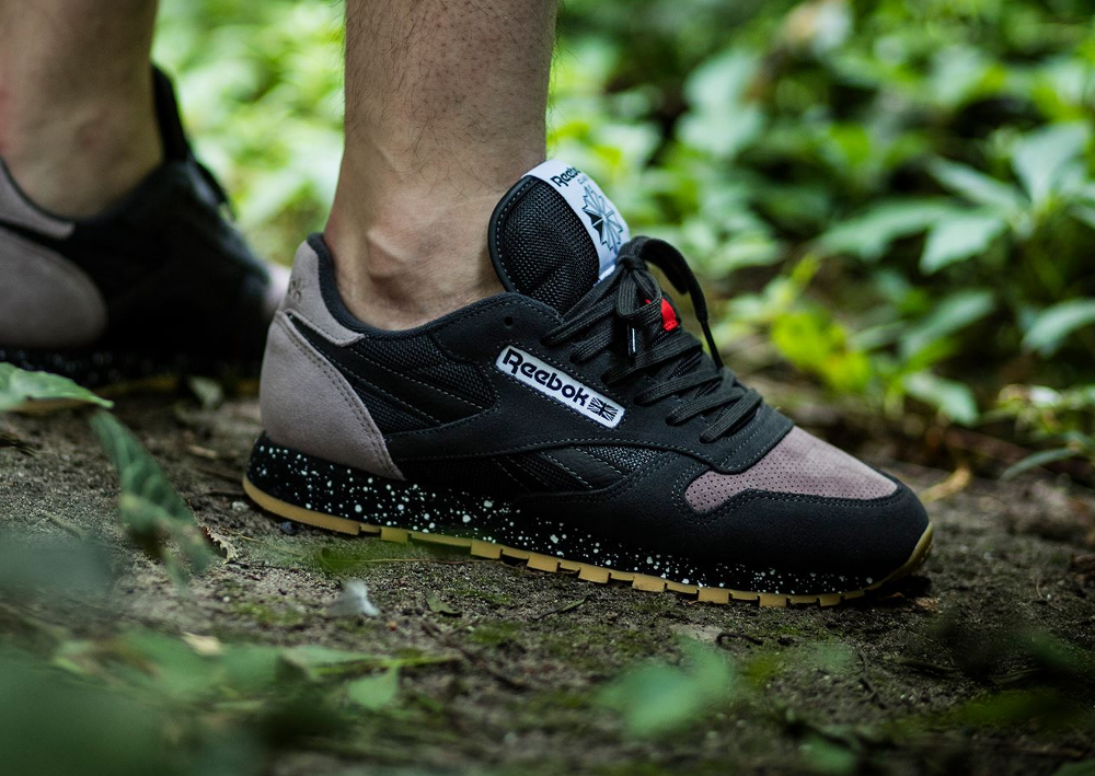 reebok classic leather speckle noir