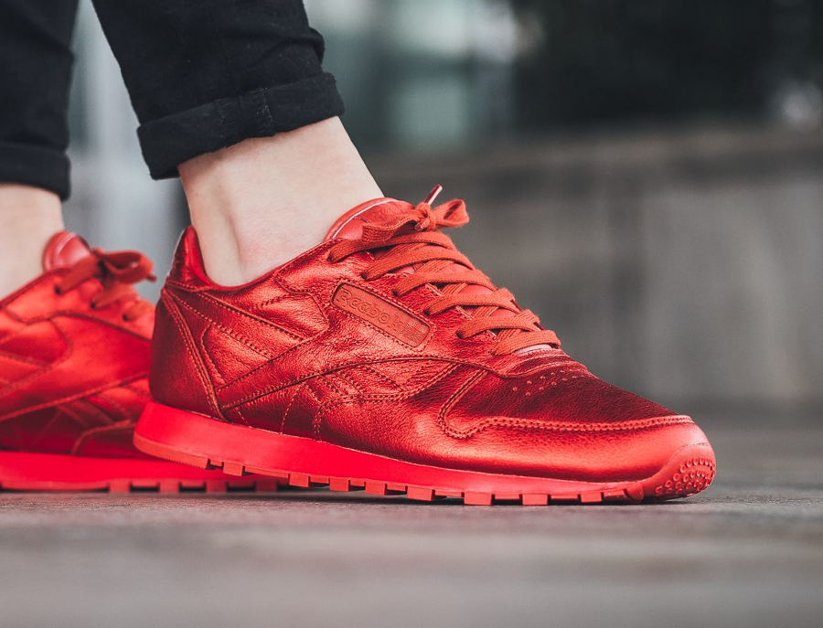 reebok classic rouge femme