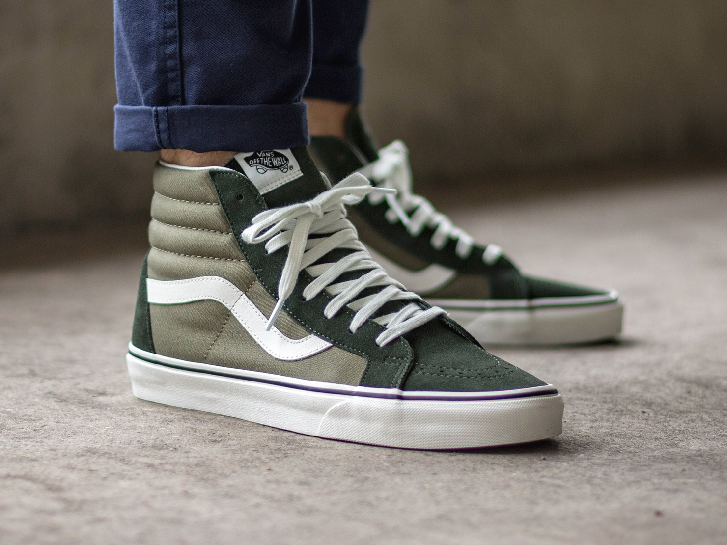 vans sk8 hi reissue olive