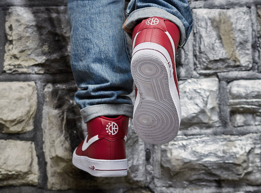 nike air force 1 high perf gym red