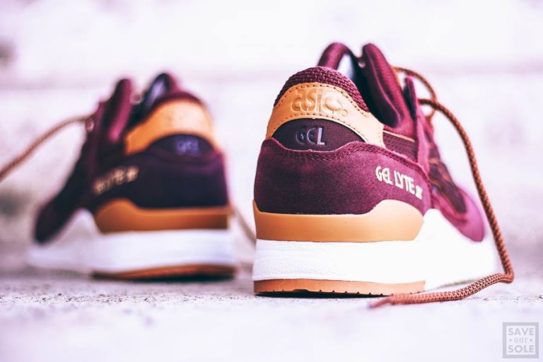 asics gel lyte iii rioja red