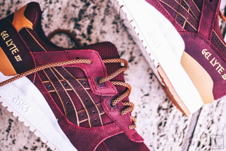 asics gel lyte iii rioja red
