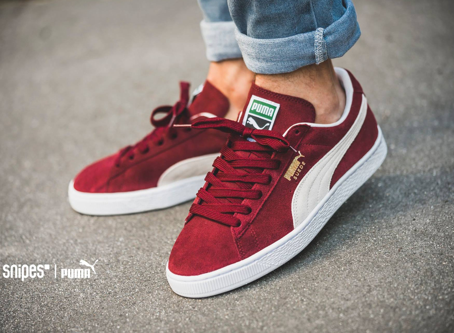 basket puma suede classic bordeaux