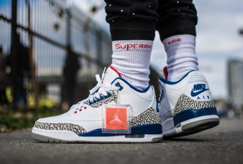 retro 3 blue cement