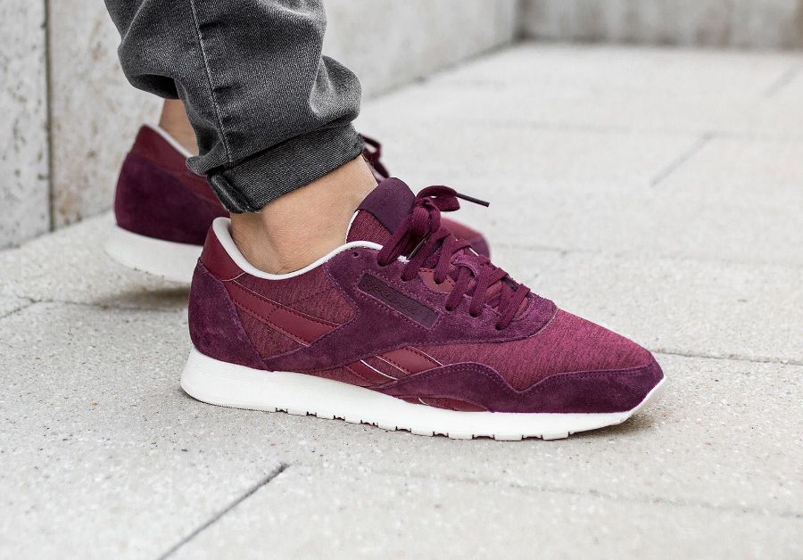 reebok classic nylon marron