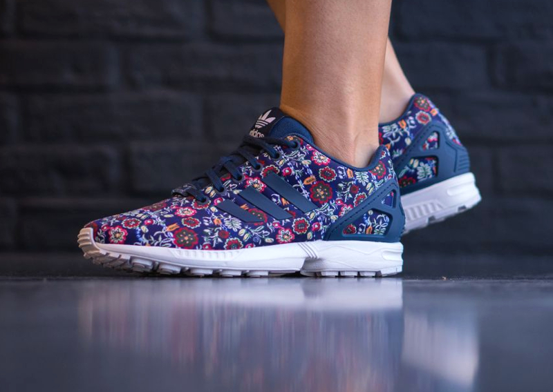 The Farm Company x Adidas ZX Flux W 'Floral' St Dark Slate