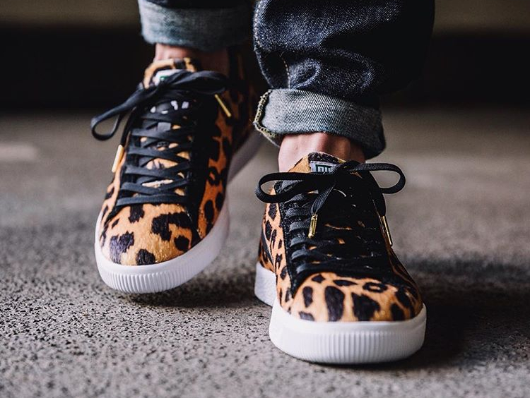 puma leopard basket