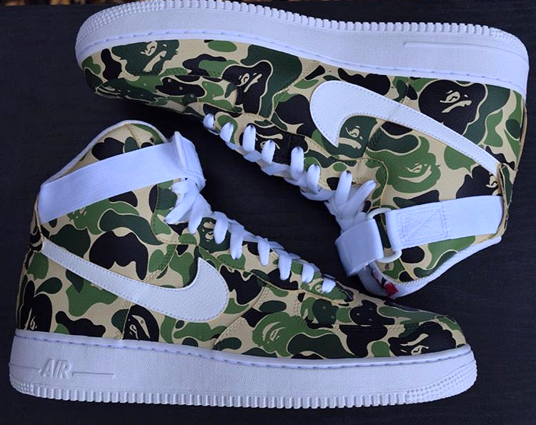 bape x air force 1