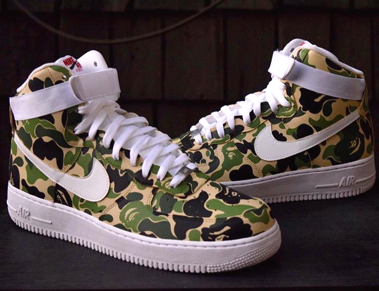 bape air force 1 camo