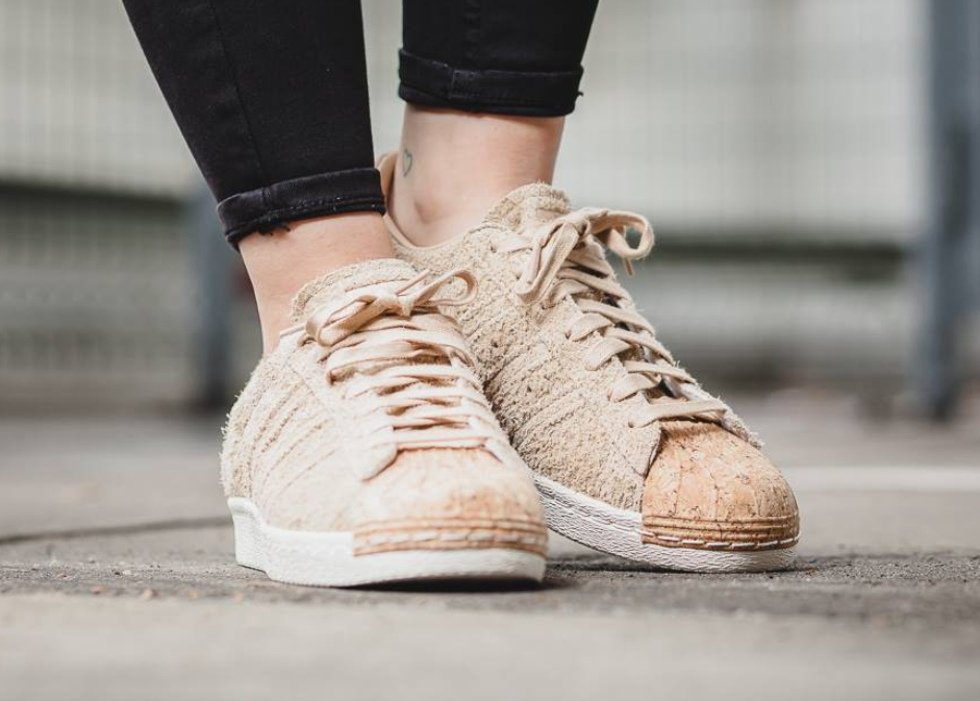 adidas superstar 80s metal toe Beige femme