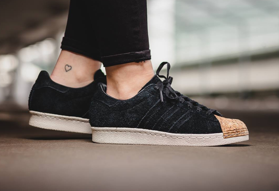 adidas superstar 80s femme noir
