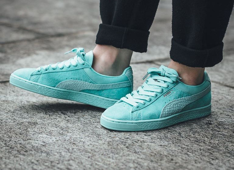 puma suede croco