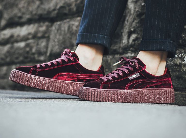 puma bordeaux velour