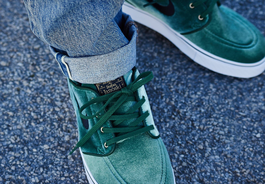 janoski green velvet