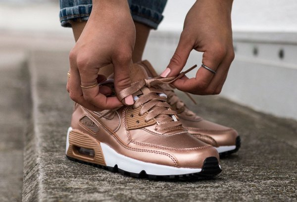 Nike Air Max 90 Leather SE Metallic Red Bronze 'Rose Gold' (femme)