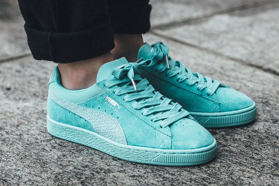 puma suede aruba blue