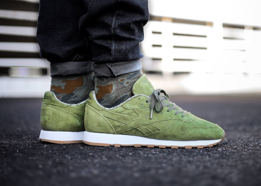 reebok classic leather tdc olive