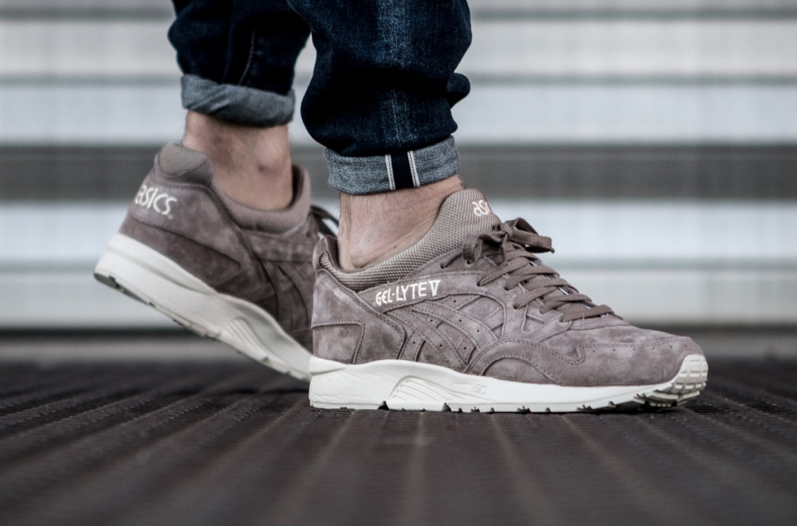 asics gel lyte 5 grise et rouge