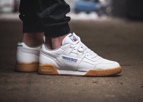 Reebok Classic Workout Plus R12 �White Gum� (homme &amp; femme)