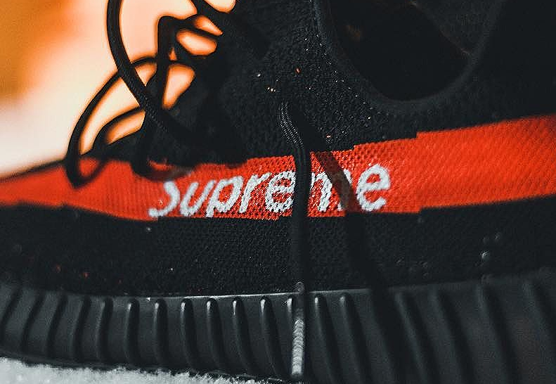 Supreme New York x Adidas Yeezy Boost 350 custom