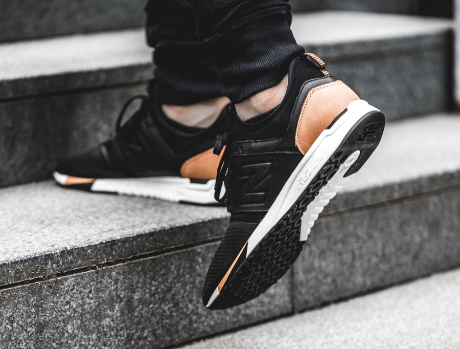 new balance 247 black leather