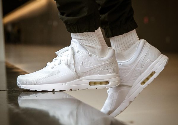 Chaussure Nike Air Max Zero 0 Essential Blanche 'All White' (3-1)