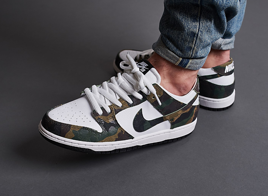 Nike Dunk Low Pro SB Camo Legion Green (homme