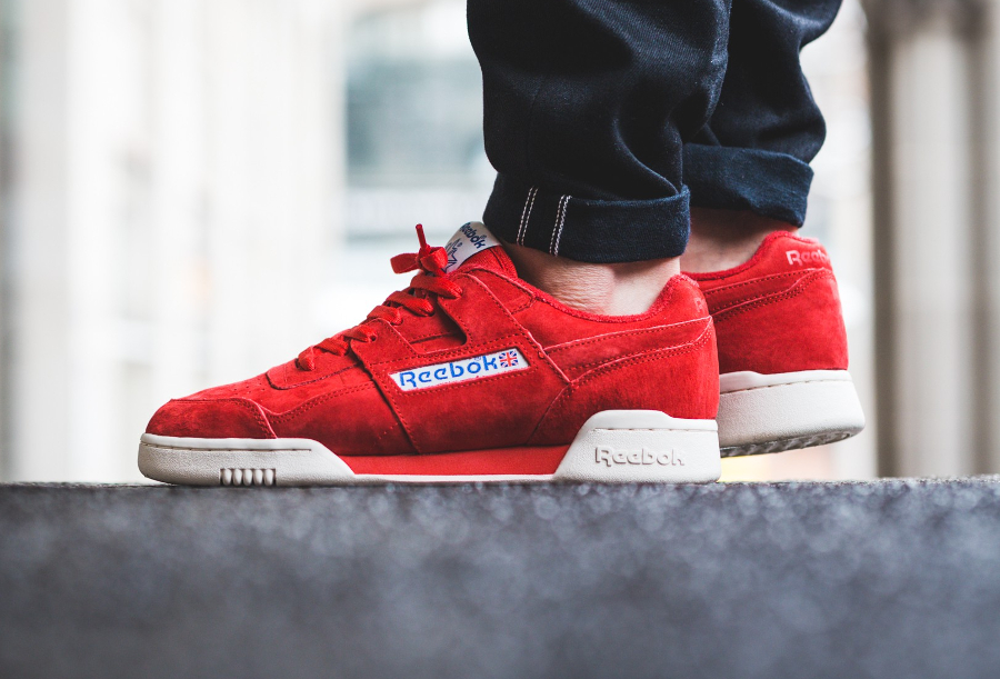 reebok rouge daim