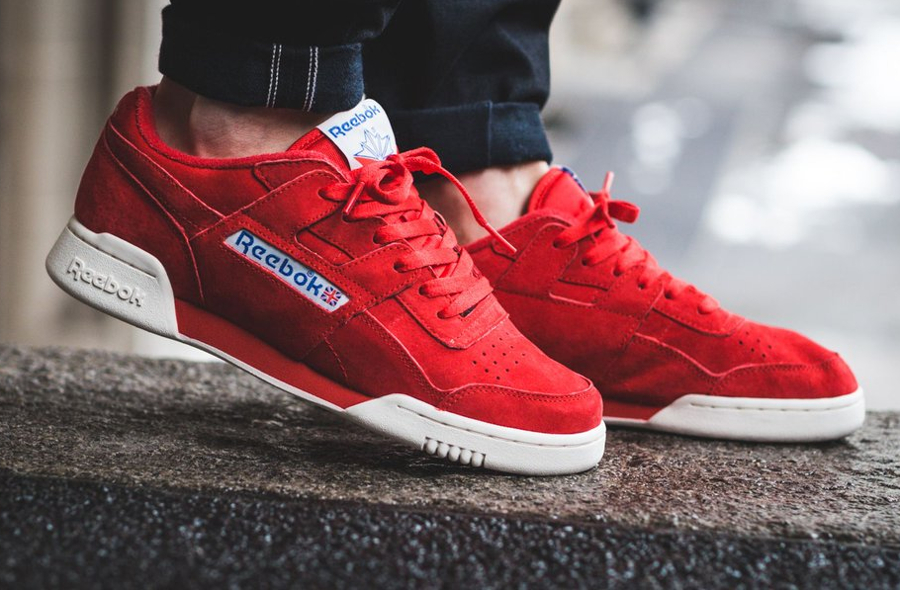 reebok rouge daim