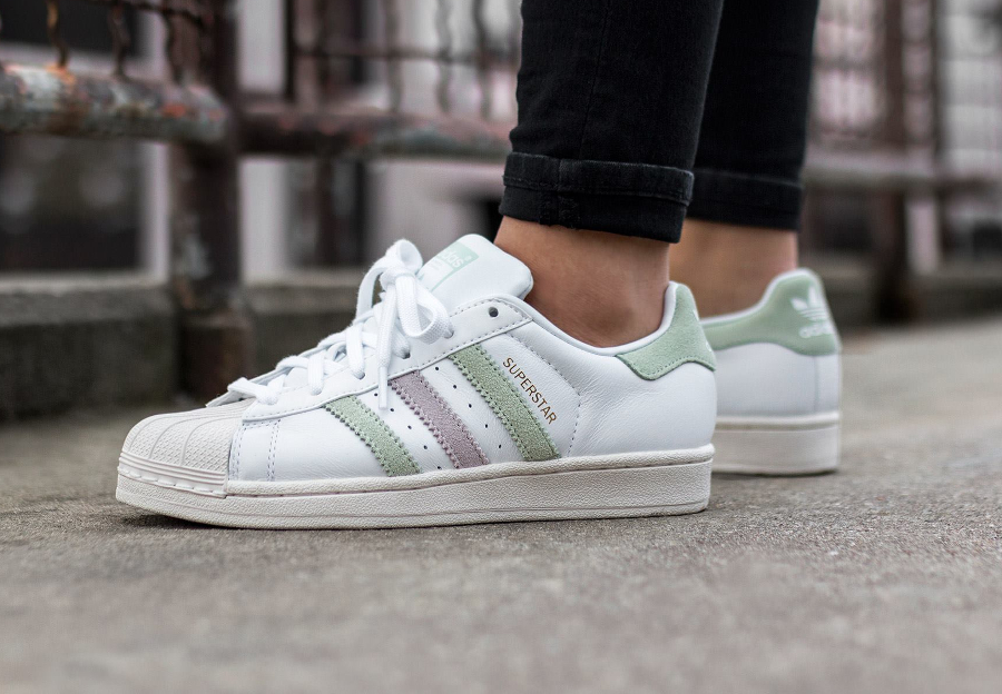 soldes-Adidas-Superstar-W-Vintage-Linen-Green-pas-cher